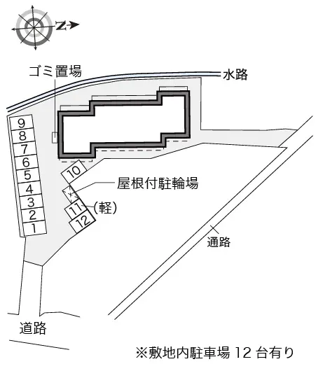 ★手数料０円★明石市魚住町西岡　月極駐車場（LP）